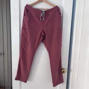 FIGS Mauve Yolanda Skinny Scrub pant